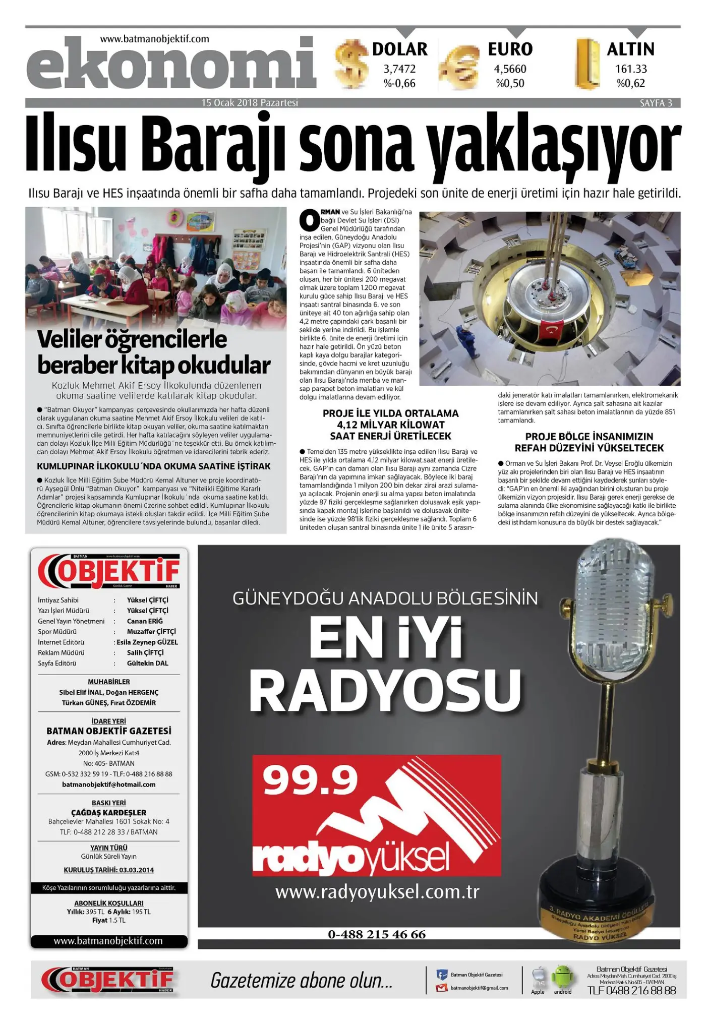 14.01.2018 tarihli sayı, 3. sayfa