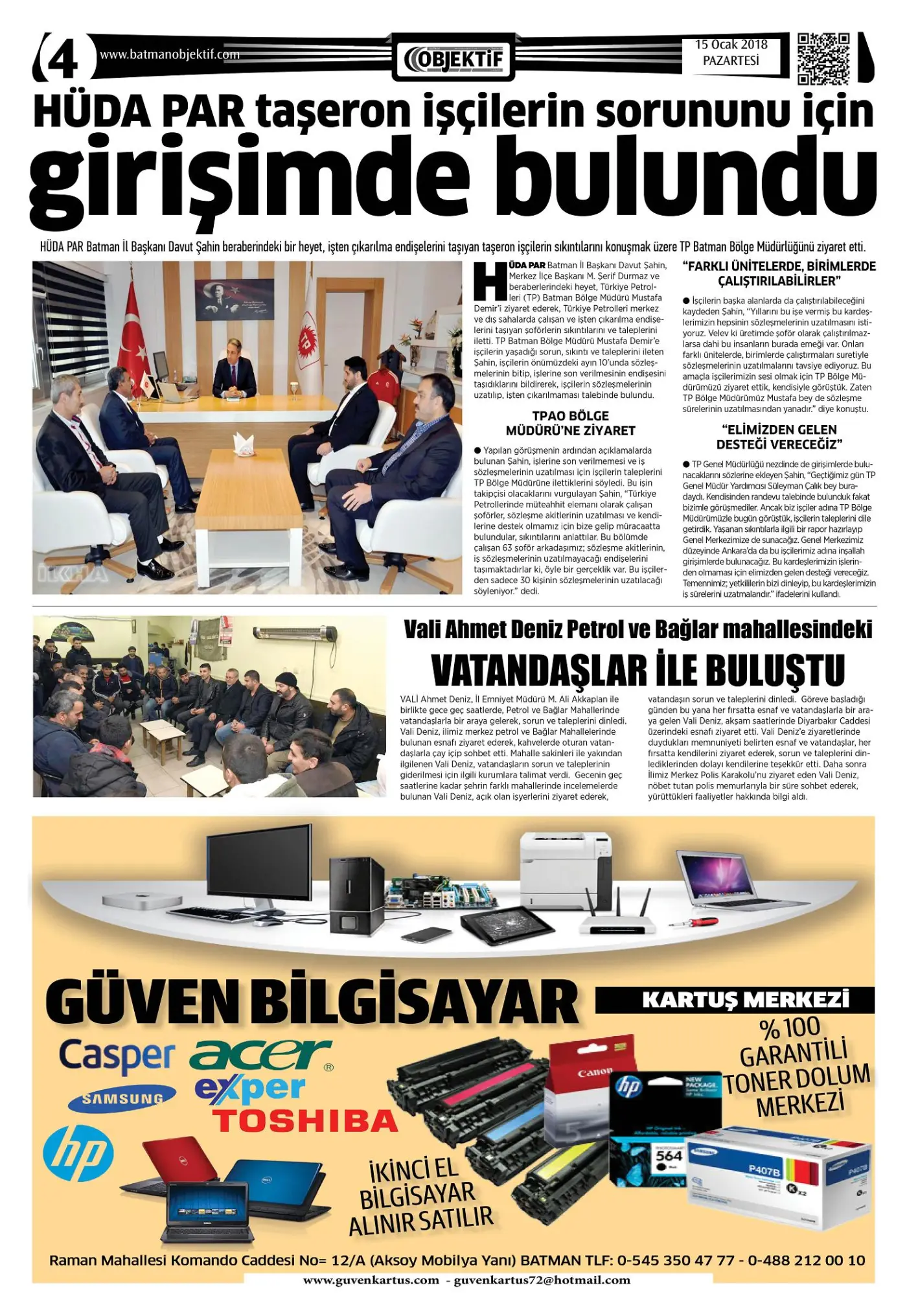 14.01.2018 tarihli sayı, 4. sayfa