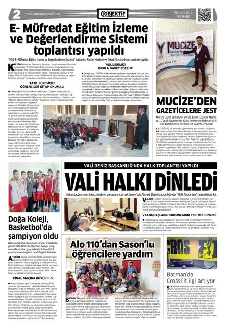 18.01.2018 tarihli sayı, 2. sayfa