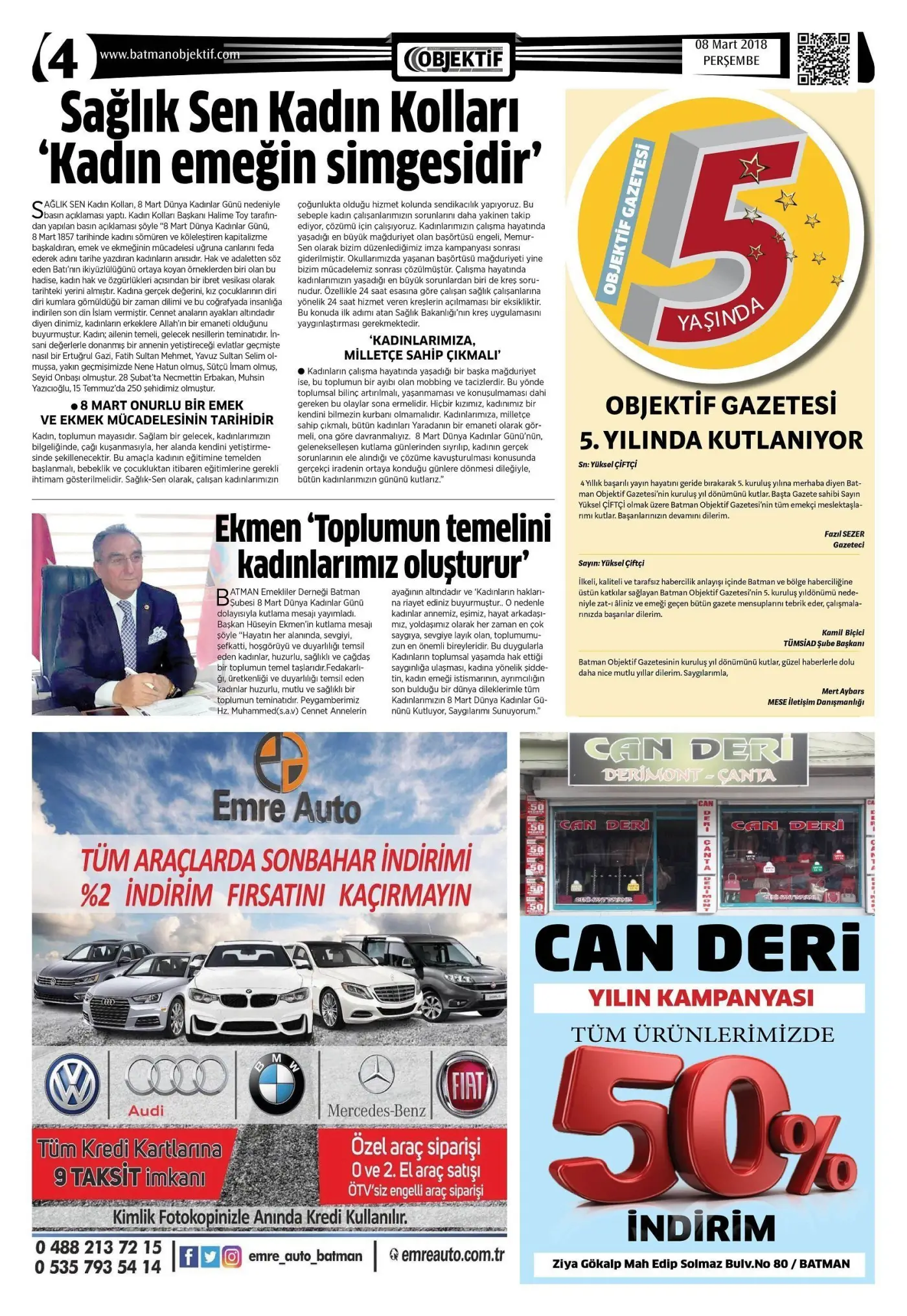 07.03.2018 tarihli sayı, 4. sayfa