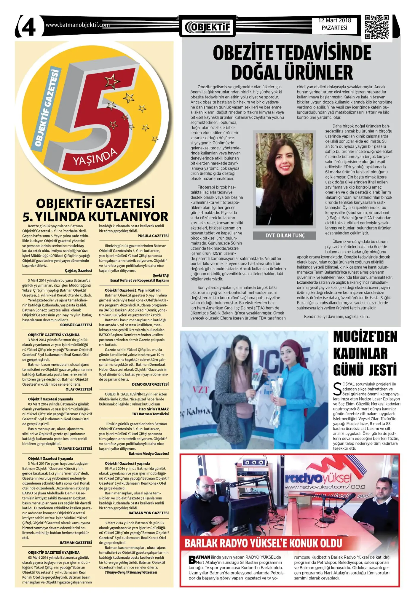 12.03.2018 tarihli sayı, 4. sayfa