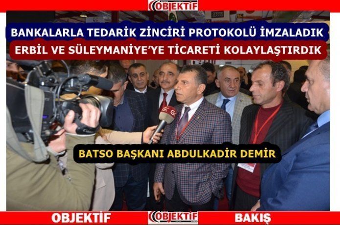 BATSO Başkanı Demir: “yurt dışı ticarette önemli adımlar attık”