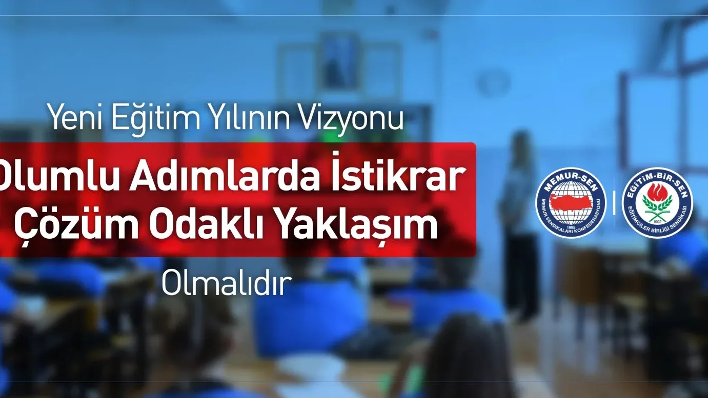 YENİ EĞİTİM YILININ VİZYONU