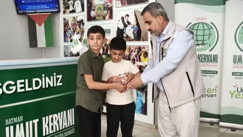İKİ KARDEŞTEN GAZZE'YE ANLAMLI DESTEK